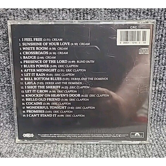 Vintage Eric Clapton - The Cream of Clapton (CD, 1995) Polydor Records - Picture 2 of 4